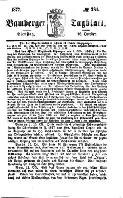 Bamberger Tagblatt Dienstag 16. Oktober 1877