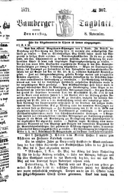 Bamberger Tagblatt Donnerstag 8. November 1877