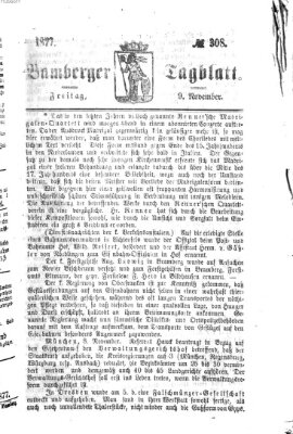 Bamberger Tagblatt Freitag 9. November 1877