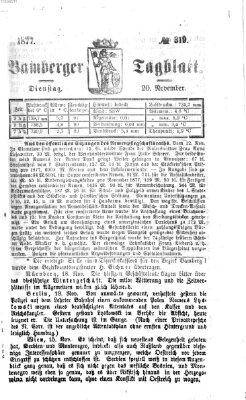 Bamberger Tagblatt Dienstag 20. November 1877