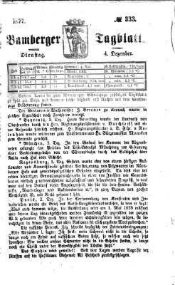 Bamberger Tagblatt Dienstag 4. Dezember 1877