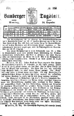 Bamberger Tagblatt Montag 24. Dezember 1877