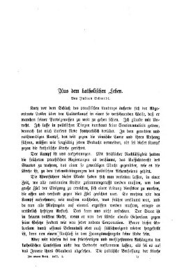 Im neuen Reich Donnerstag 12. April 1877