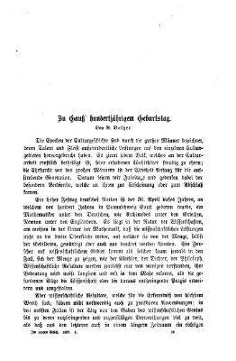 Im neuen Reich Donnerstag 26. April 1877