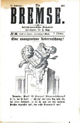 Die Bremse Sonntag 7. Oktober 1877