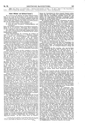 Deutsche Bauzeitung 〈Berlin〉 Mittwoch 10. April 1878