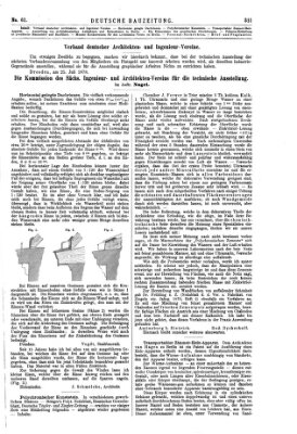 Deutsche Bauzeitung 〈Berlin〉 Mittwoch 31. Juli 1878