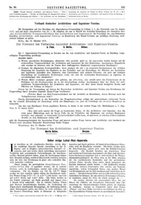 Deutsche Bauzeitung 〈Berlin〉 Samstag 26. Oktober 1878