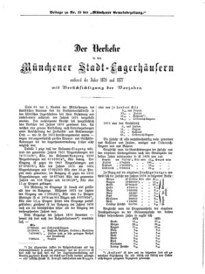 Münchener Gemeinde-Zeitung Donnerstag 7. März 1878