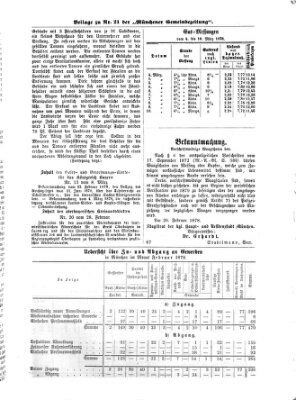 Münchener Gemeinde-Zeitung Donnerstag 14. März 1878