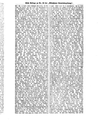 Münchener Gemeinde-Zeitung Donnerstag 11. Juli 1878