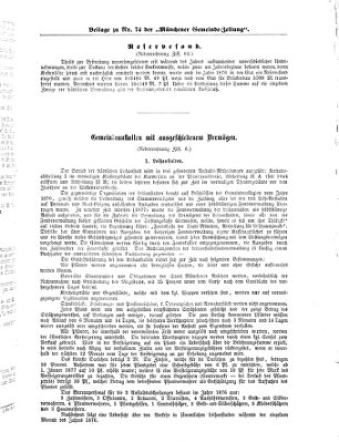 Münchener Gemeinde-Zeitung Sonntag 15. September 1878