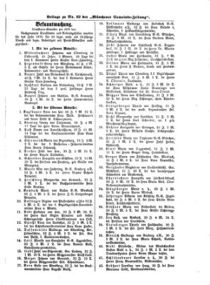 Münchener Gemeinde-Zeitung Sonntag 13. Oktober 1878