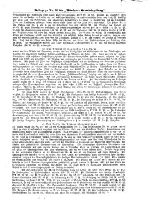 Münchener Gemeinde-Zeitung Sonntag 27. Oktober 1878