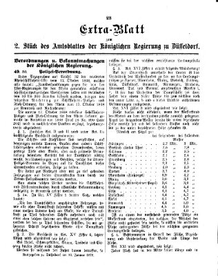 Amtsblatt für den Regierungsbezirk Düsseldorf Samstag 12. Januar 1878