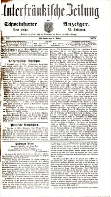 Unterfränkische Zeitung und Schweinfurter Anzeiger (Schweinfurter Anzeiger) Mittwoch 6. März 1878