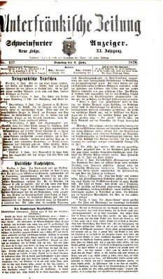 Unterfränkische Zeitung und Schweinfurter Anzeiger (Schweinfurter Anzeiger) Dienstag 11. Juni 1878