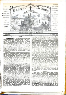 Bauern-Zeitung Donnerstag 10. Januar 1878