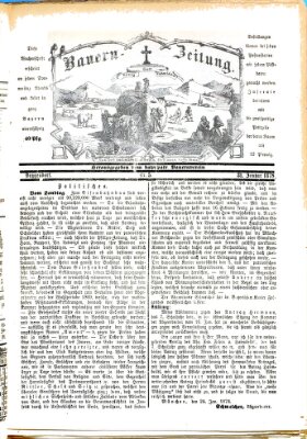 Bauern-Zeitung Donnerstag 31. Januar 1878