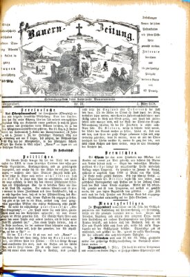 Bauern-Zeitung Donnerstag 7. März 1878