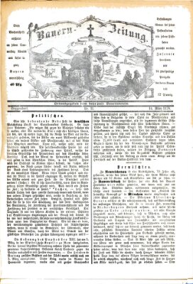 Bauern-Zeitung Donnerstag 14. März 1878