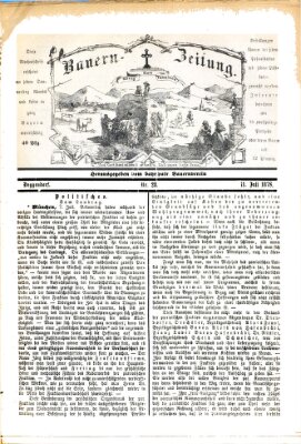 Bauern-Zeitung Donnerstag 11. Juli 1878