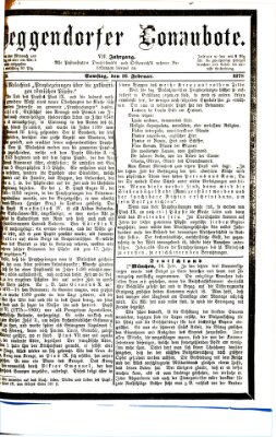 Deggendorfer Donaubote Samstag 16. Februar 1878