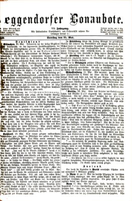 Deggendorfer Donaubote Samstag 25. Mai 1878