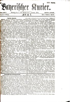 Bayerischer Kurier Montag 7. Januar 1878