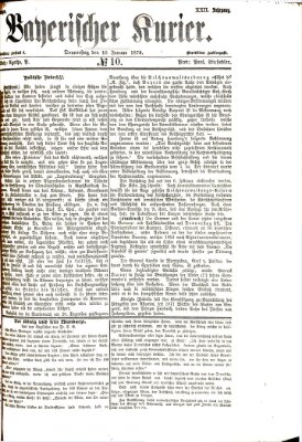 Bayerischer Kurier Donnerstag 10. Januar 1878