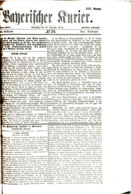 Bayerischer Kurier Samstag 26. Januar 1878