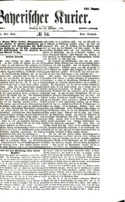 Bayerischer Kurier Samstag 23. Februar 1878