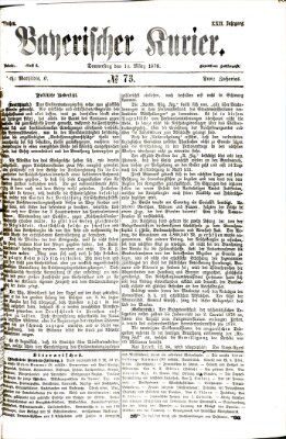 Bayerischer Kurier Donnerstag 14. März 1878