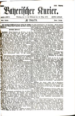 Bayerischer Kurier Dienstag 19. März 1878