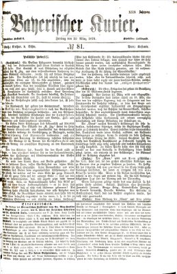 Bayerischer Kurier Freitag 22. März 1878