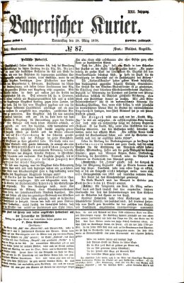 Bayerischer Kurier Donnerstag 28. März 1878