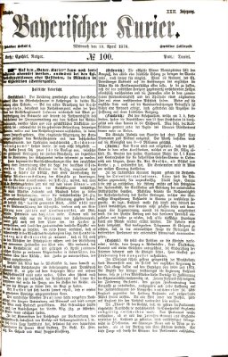 Bayerischer Kurier Mittwoch 10. April 1878