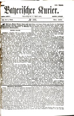 Bayerischer Kurier Donnerstag 11. April 1878