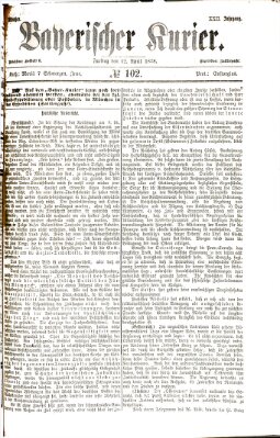 Bayerischer Kurier Freitag 12. April 1878