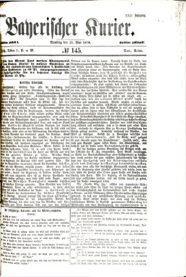 Bayerischer Kurier Samstag 25. Mai 1878