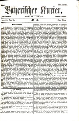 Bayerischer Kurier Samstag 15. Juni 1878