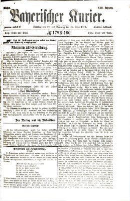 Bayerischer Kurier Samstag 29. Juni 1878