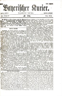 Bayerischer Kurier Donnerstag 4. Juli 1878