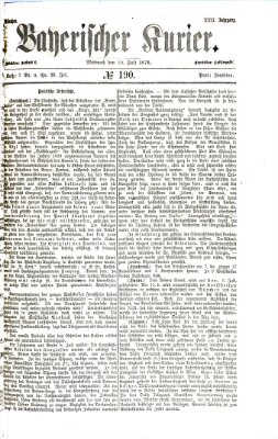 Bayerischer Kurier Mittwoch 10. Juli 1878