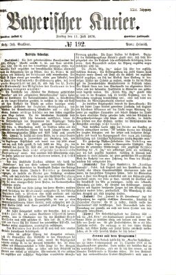 Bayerischer Kurier Freitag 12. Juli 1878