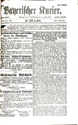 Bayerischer Kurier Sonntag 28. Juli 1878