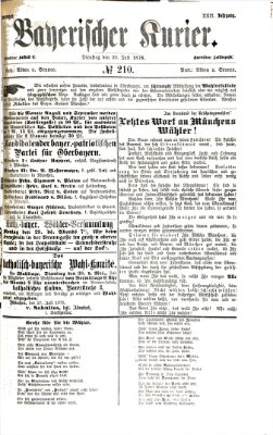 Bayerischer Kurier Dienstag 30. Juli 1878