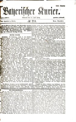 Bayerischer Kurier Mittwoch 31. Juli 1878