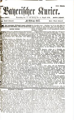 Bayerischer Kurier Donnerstag 15. August 1878