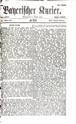 Bayerischer Kurier Samstag 17. August 1878